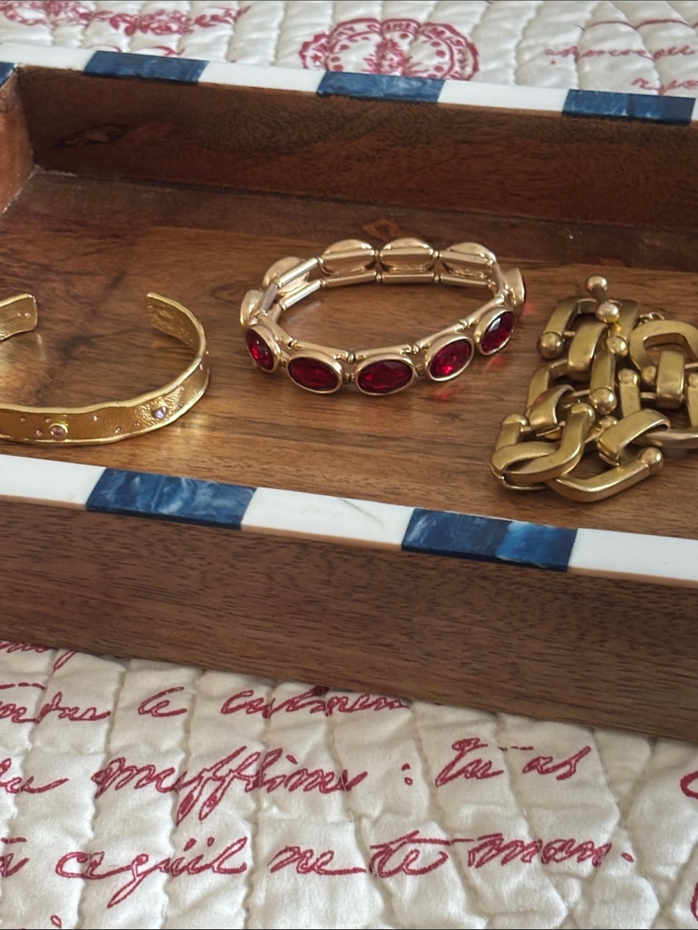 Trio of Chico's Gold-Tone Bracelets